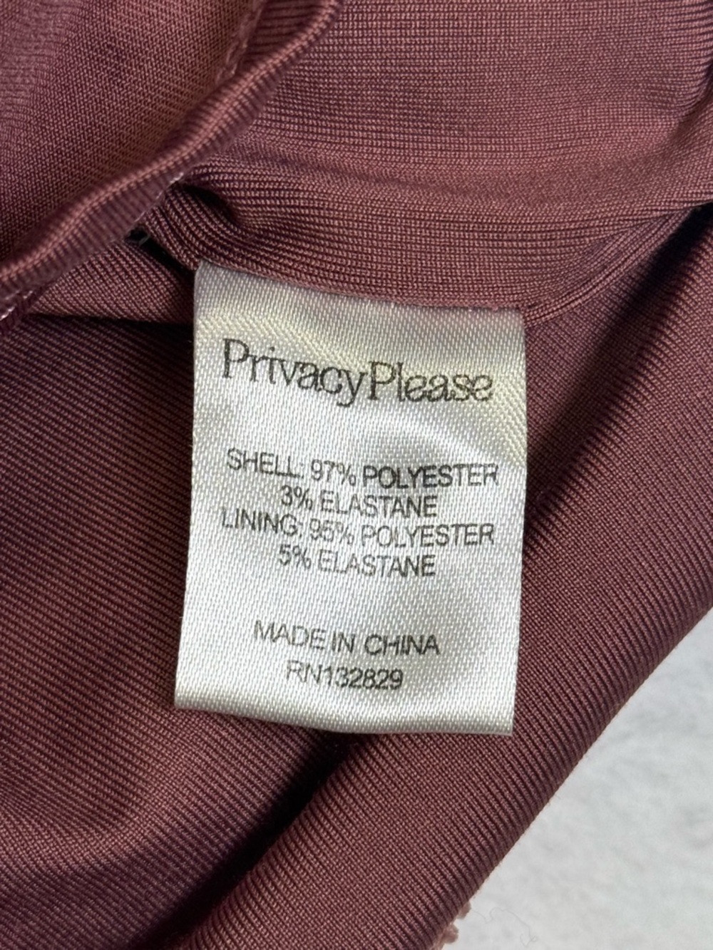 Privacy Please Erica Mauve Velvet One-Shoulder Mini Dress - Picture 6 of 7